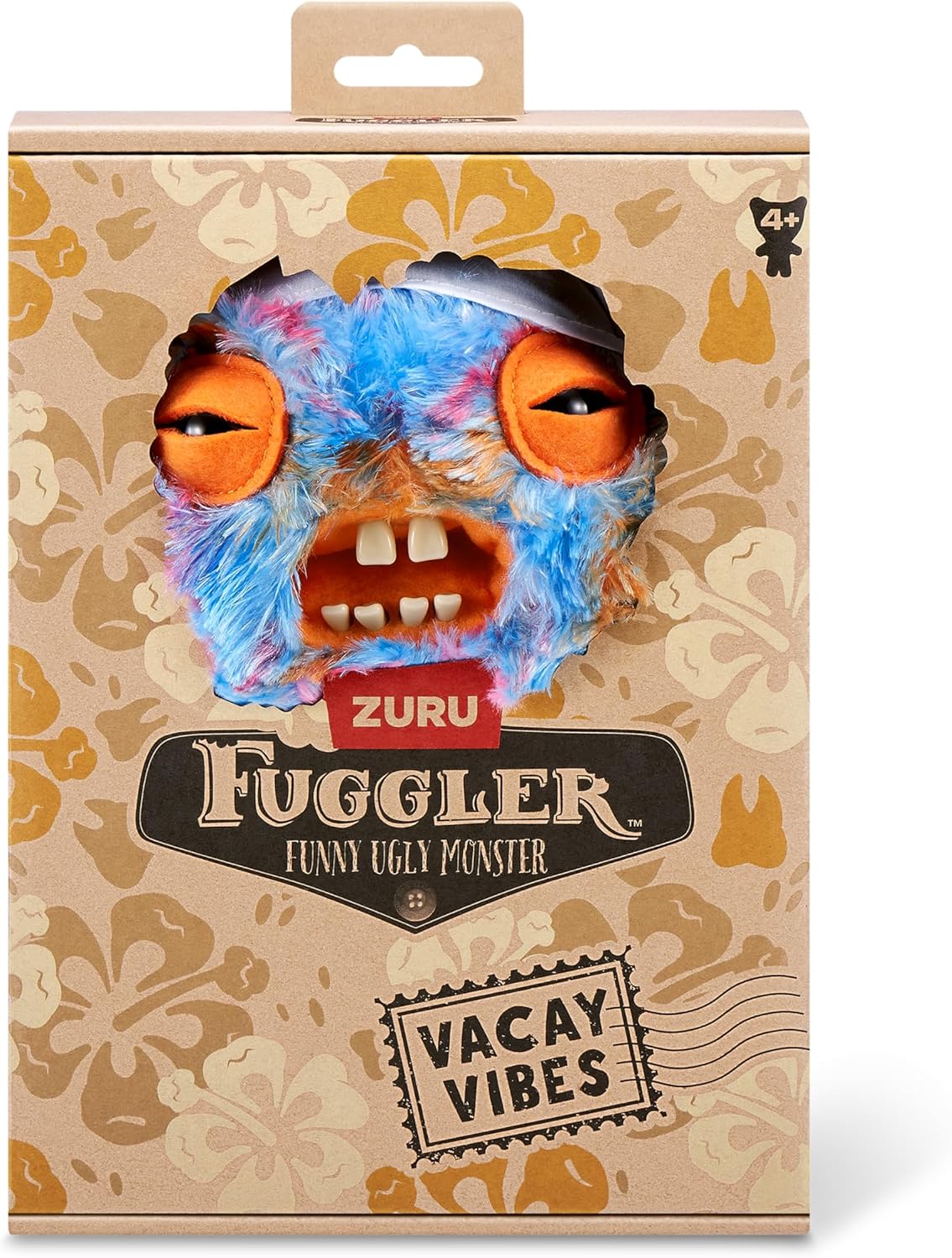 Fuggler Vacay Vibes by ZURU, Funny Ugly Monster, Plush, Collectible, Toy (Cod Father - Multi)