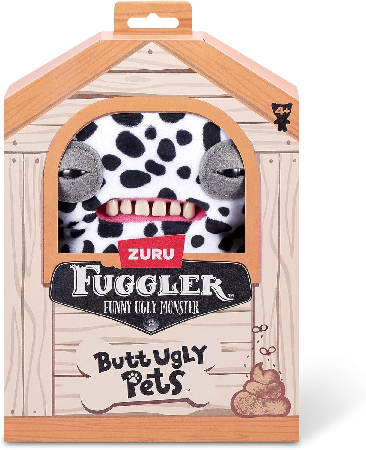 Fuggler Butt Ugly Pets 9-inch Series 1 by ZURU, Funny Ugly Monster Plush Toy (Annoyed Alien Dog, Cheeky Chonky Hamster)