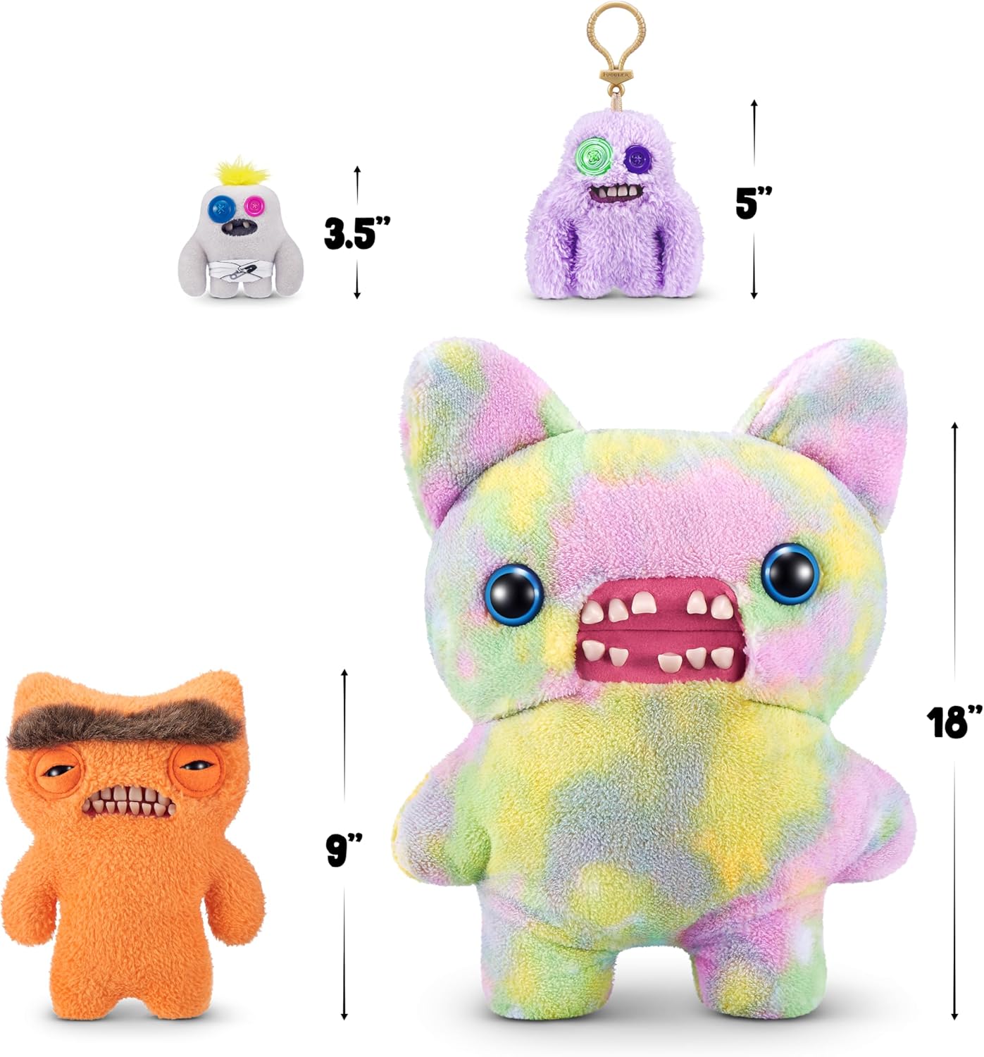 Fuggler Hairy Fuggs 9-inch Series 1 by ZURU, Funny Ugly Monster Plush Toy