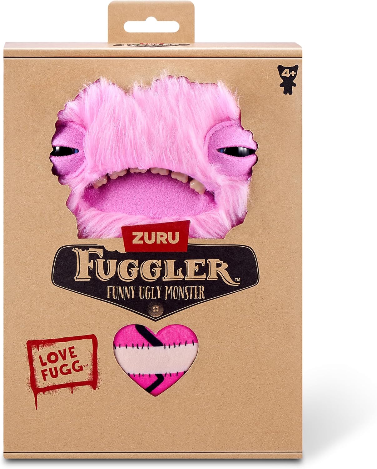 Fuggler Love Fugg by ZURU Funny Ugly Monster, Plush, Collectible, Toy (Love Fugg - Refres-Pink)