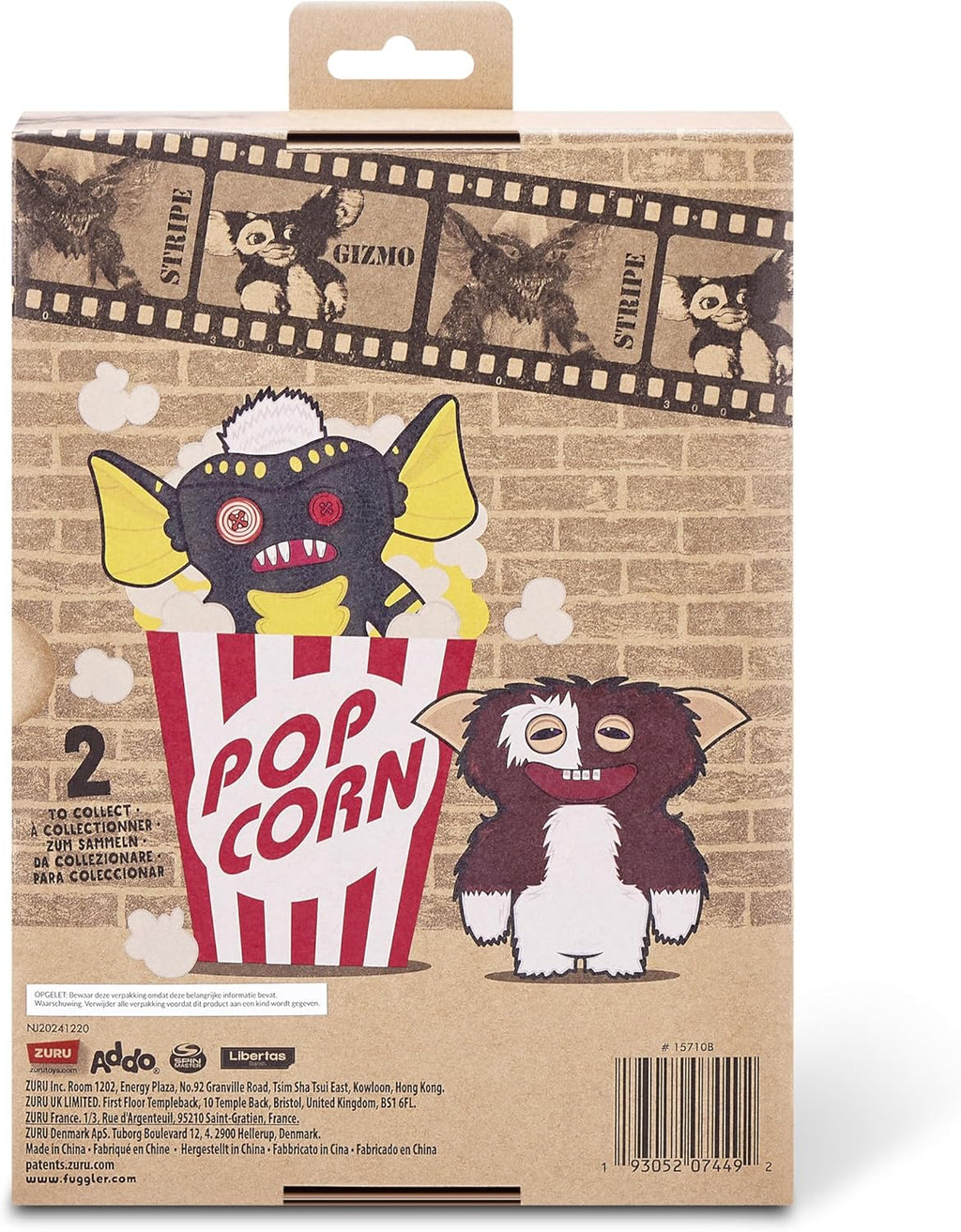 Fuggler Gremlins 9-inch Assortment Series 1 (Gizmo) by ZURU, Funny Ugly Monster Gremlins Plush Toy